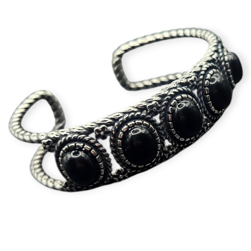 Black Agate Bangle